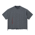 Snow Wash Raw-Hem Boxy T-shirt