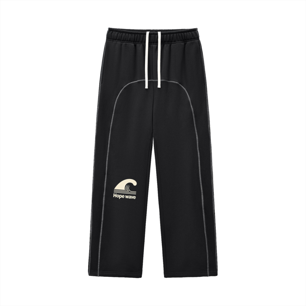Contrast-Stitched Fleece Sweatpants