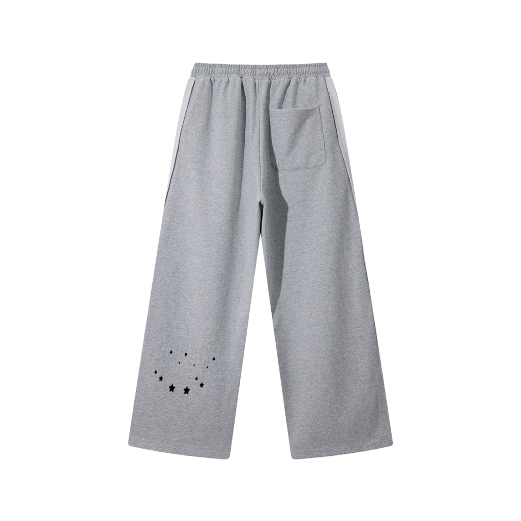 Contrast Tape Straight-Leg Sweatpants