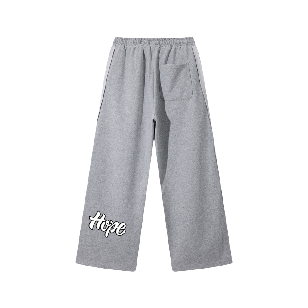 Contrast Tape Straight-Leg Sweatpants